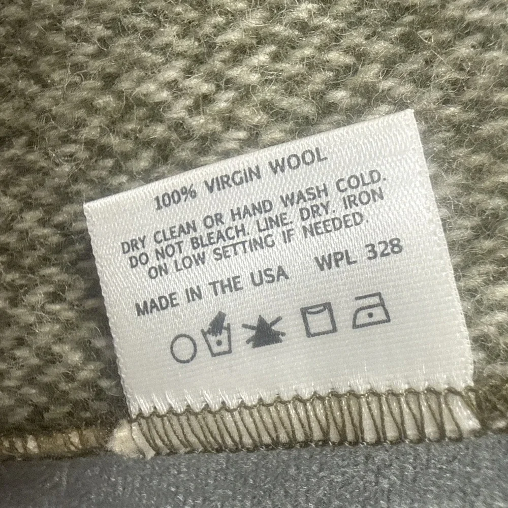 Faribault Woolen Mill Co Target 100% Virgin Wool Scarf Olive 72x10 NWT USA